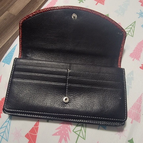 BRIGBTON Elegant Black and Red Women's Clutch - Picture 3 of 7